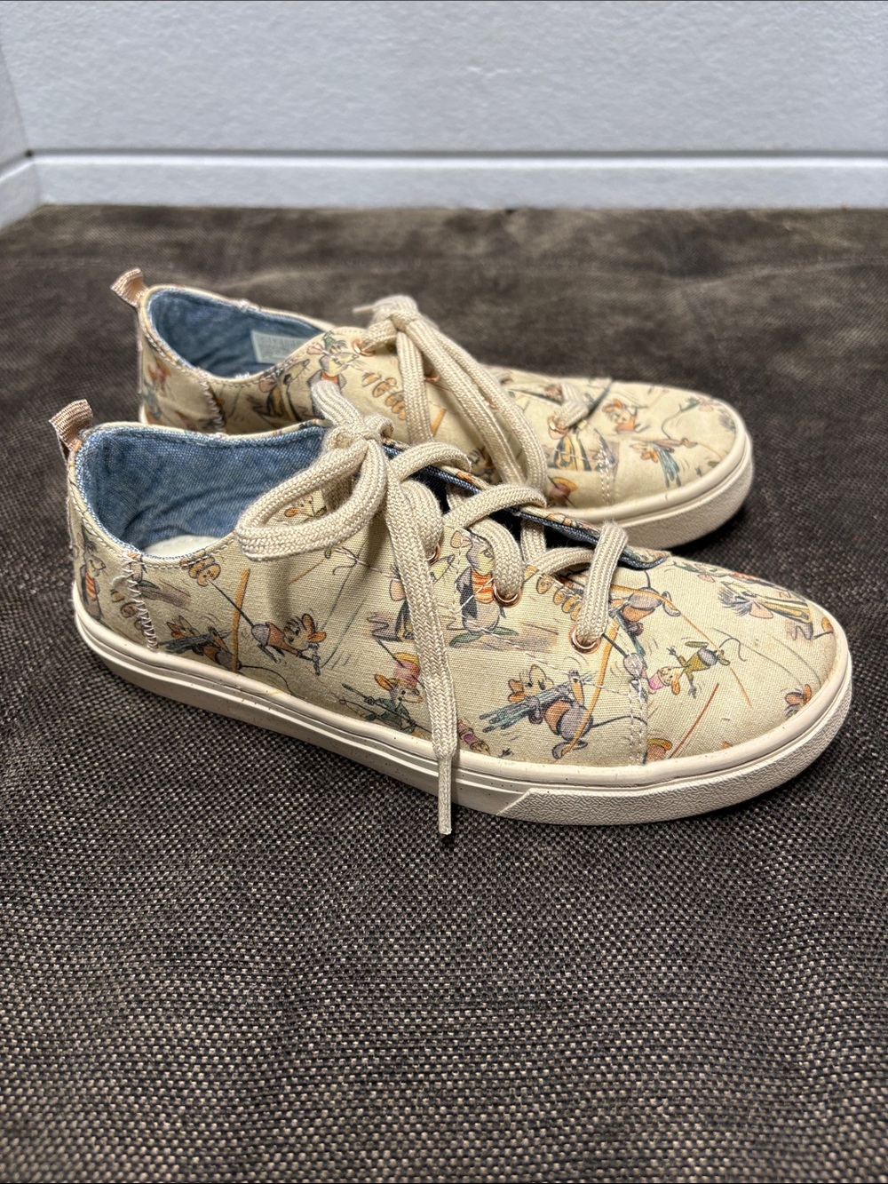 TOMS Youth Lenny Disney Cinderella Lace Up Sneakers 10012737